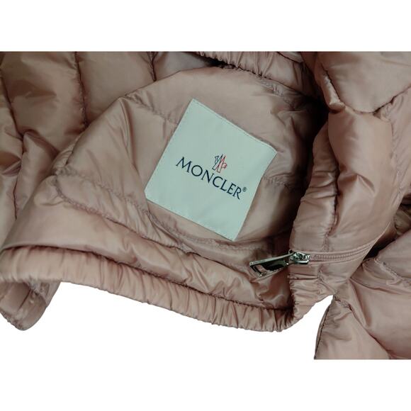 Moncler Puffer Jacket Down Women’s Size 5 Made in Pink $1,150 - Picture 7 of 13